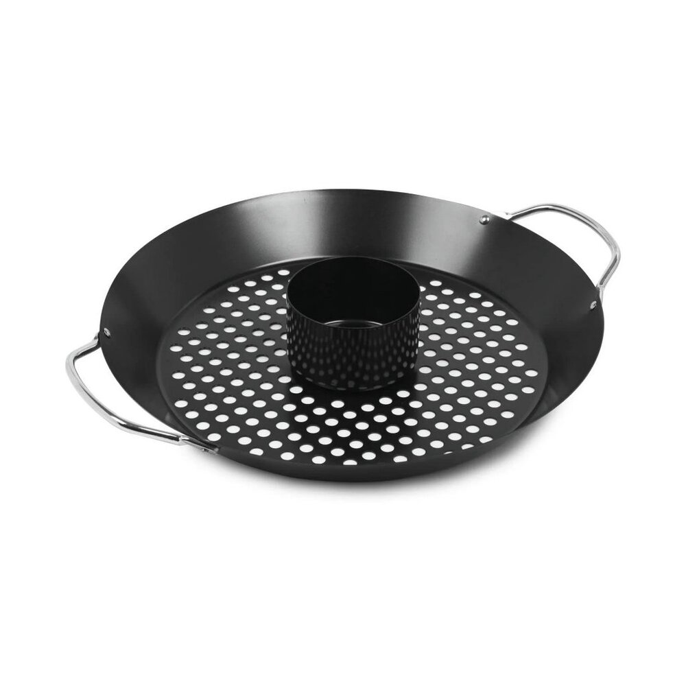 Sedona Kitchen Single Beer Can Two side Handles Chicken Roaster Rack Black NWB